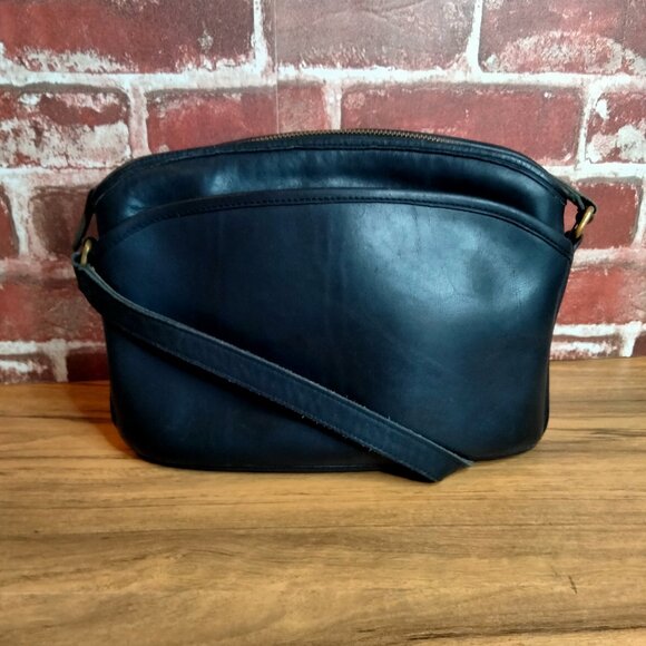 Coach Anderson 9976 Black Leather Shoulder Bag Vintage Made In Costa Rica - Picture 1 of 5
